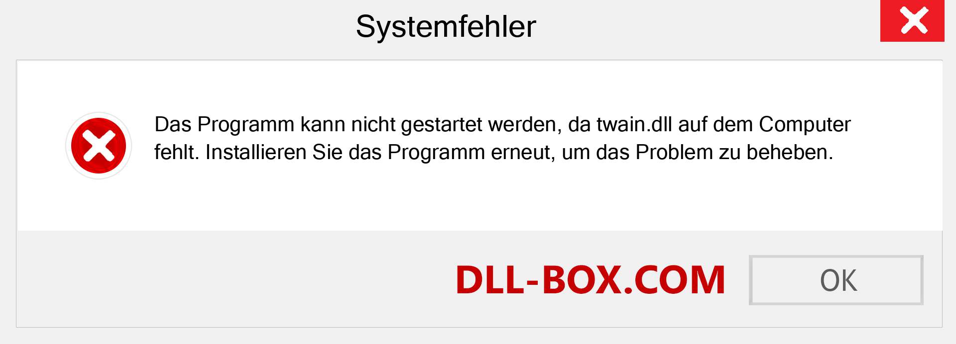 twain.dll-Datei fehlt?. Download für Windows 7, 8, 10 - Fix twain dll Missing Error unter Windows, Fotos, Bildern